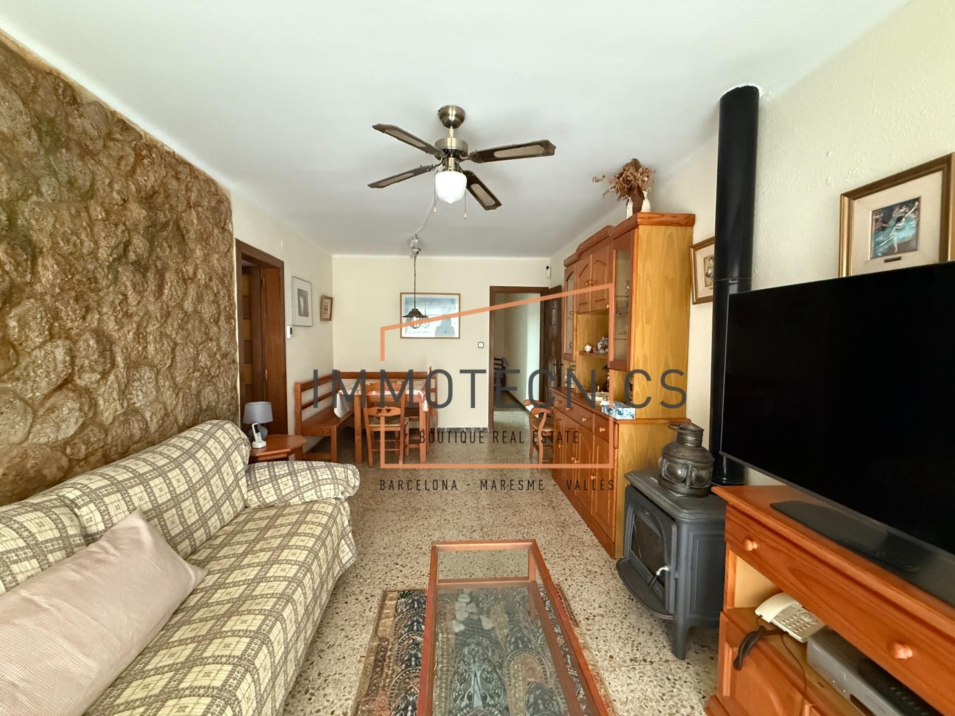Living room of Flat for sale in Caldes d'Estrac  with Terrace and Balcony