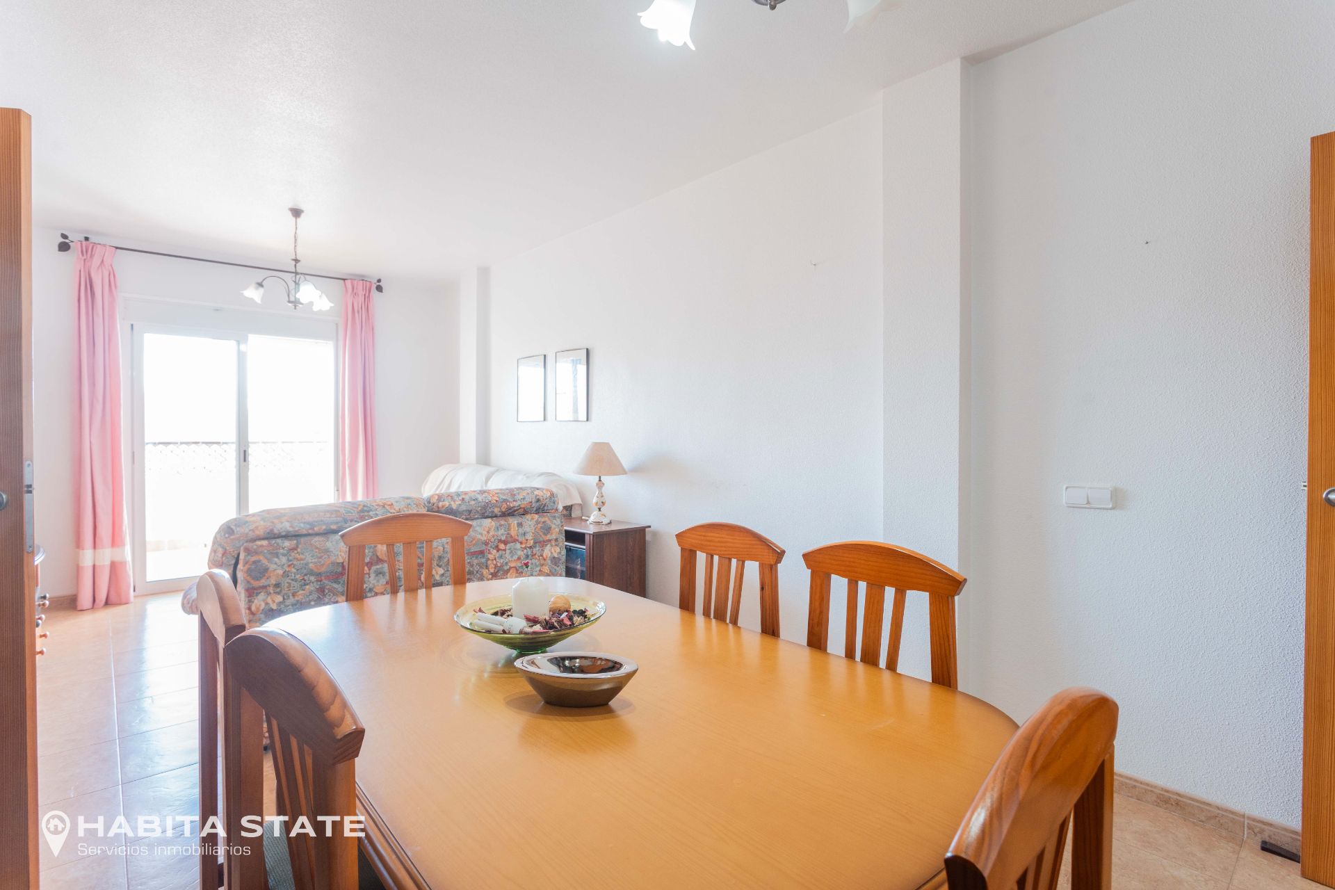 Dining room of Flat for sale in Roquetas de Mar  with Terrace, Furnished and Washing machine