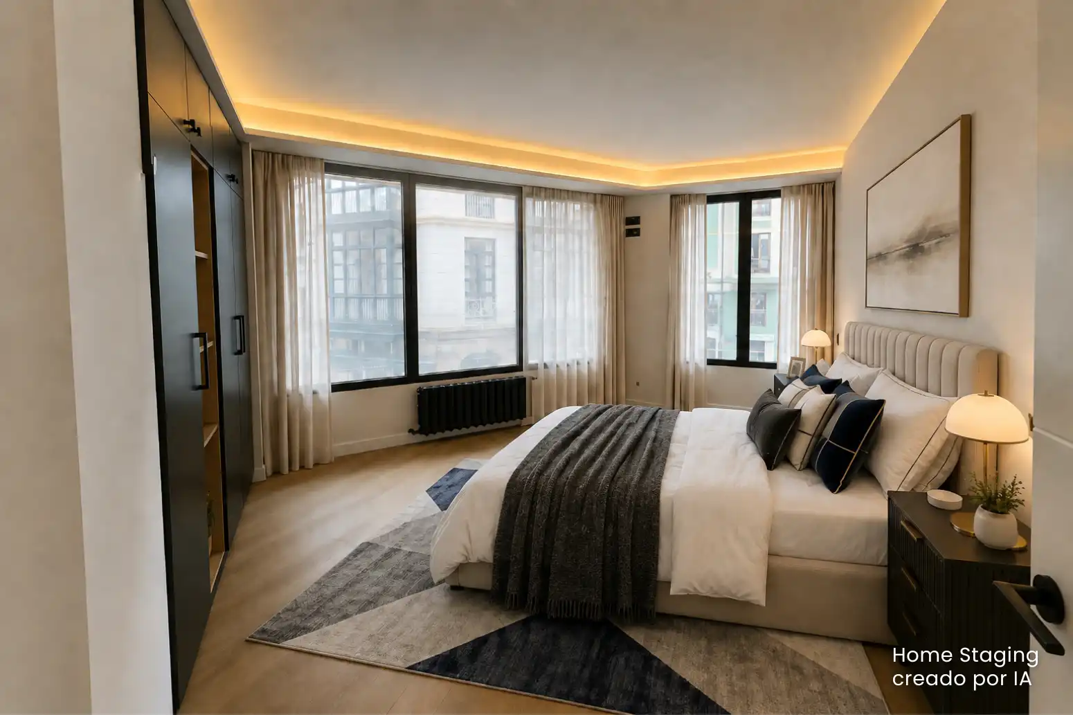 Bedroom of Flat for sale in Gijón   with Heating