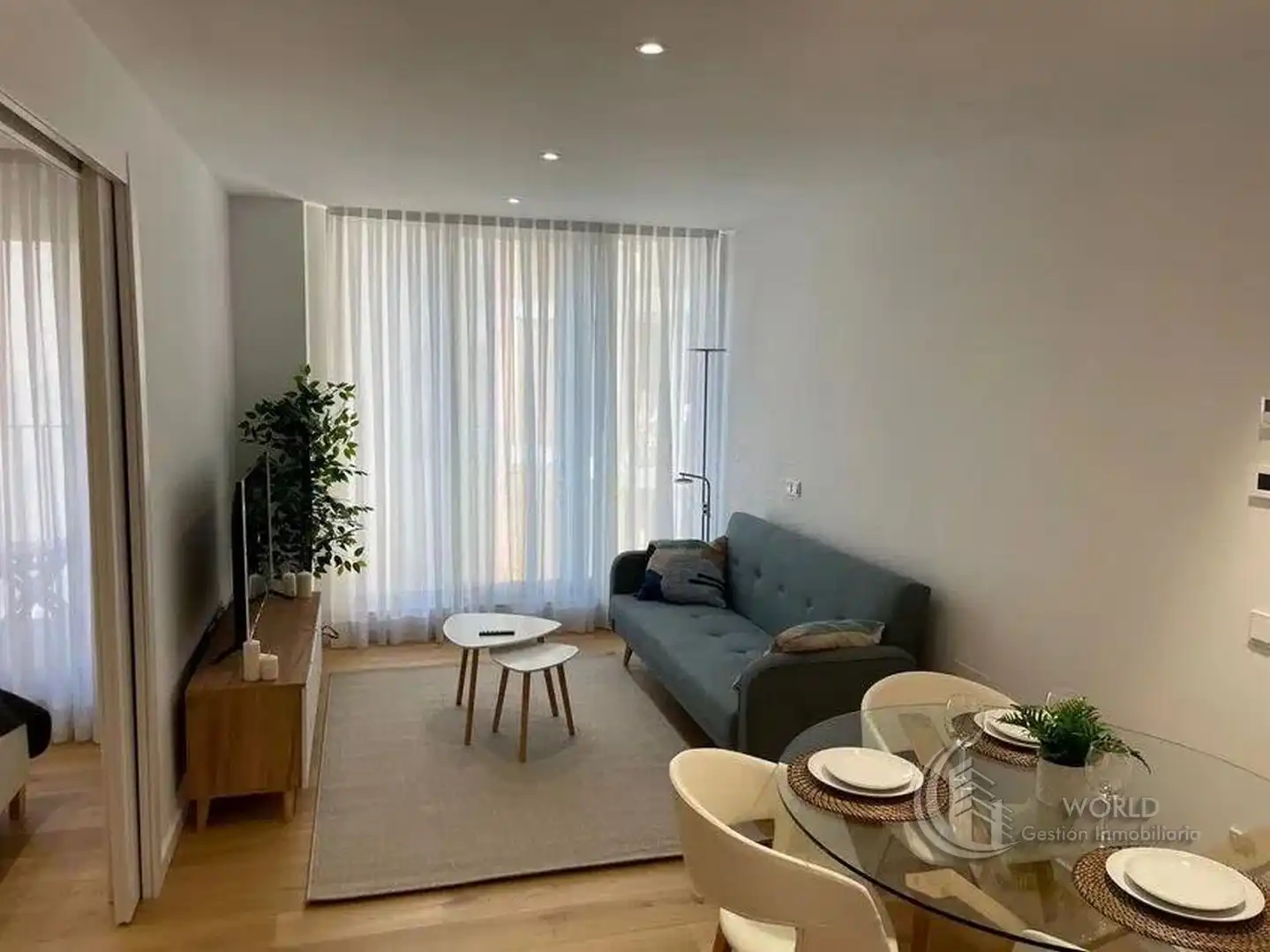 Sala de estar de Piso de alquiler en Madrid con Aire acondicionado, Calefacción y Jardín privado