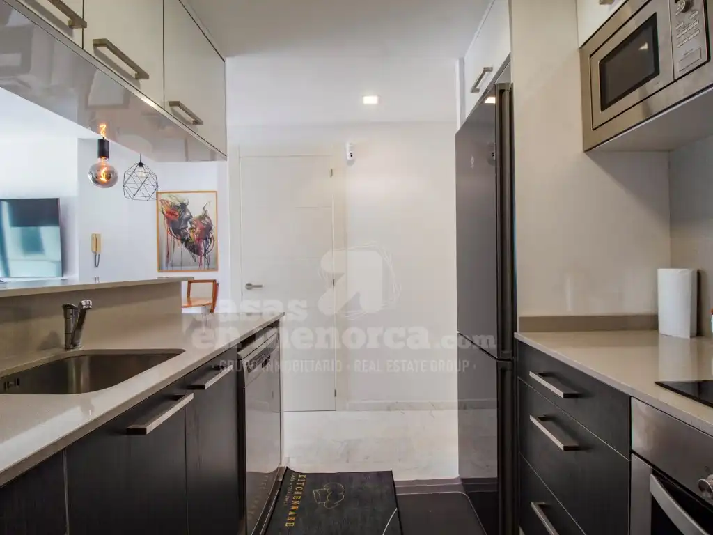 Kitchen of Flat for sale in Maó - Mahón  with Air Conditioner, Swimming Pool and Community pool