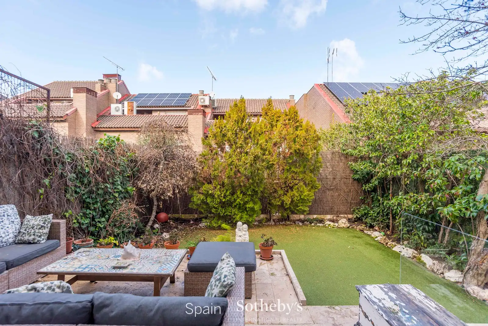 Terrassa de Casa adosada en venda en  Madrid Capital amb Aire condicionat, Calefacció i Jardí privat