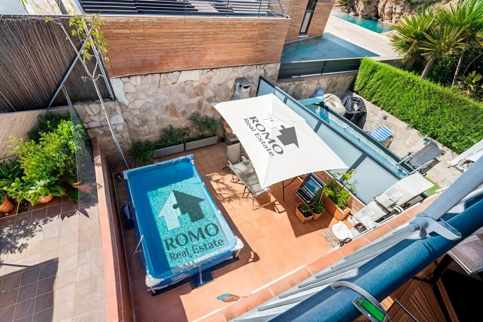 Terraza de Casa adosada en venta en Santa Perpètua de Mogoda con Aire acondicionado, Calefacción y Jardín privado