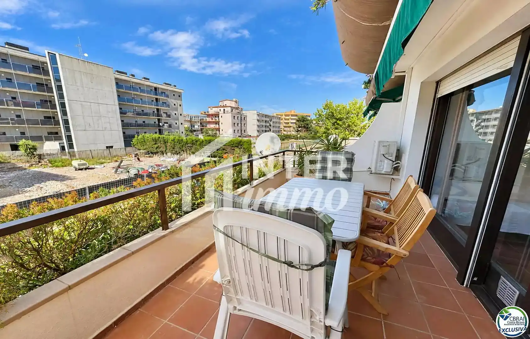 Balcony of Study for sale in Roses  with Air Conditioner, Terrace and Furnished
