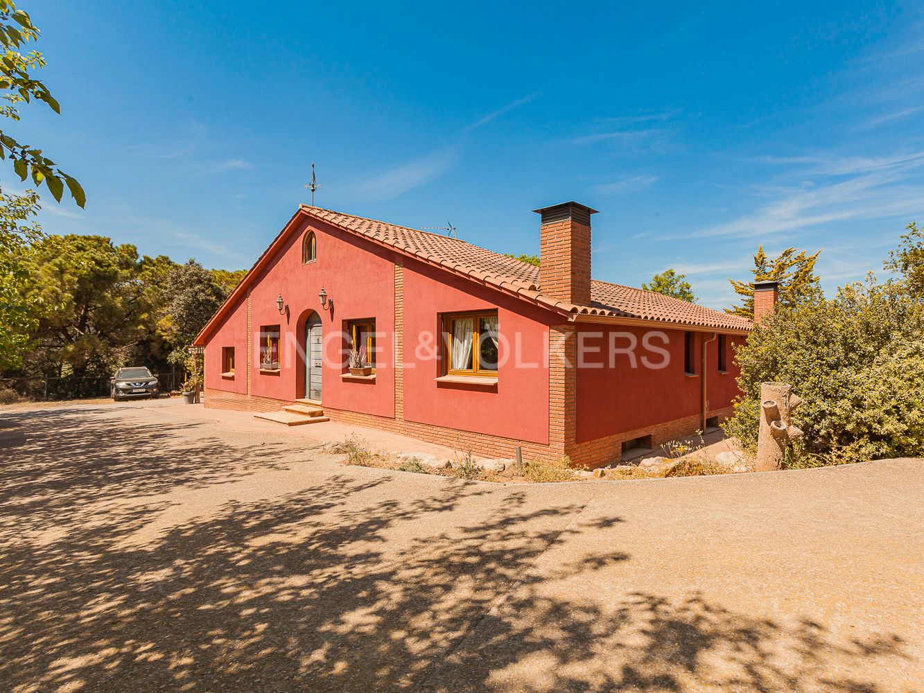 Vista exterior de Finca rústica en venda en Sentmenat amb Calefacció, Jardí privat i Parquet