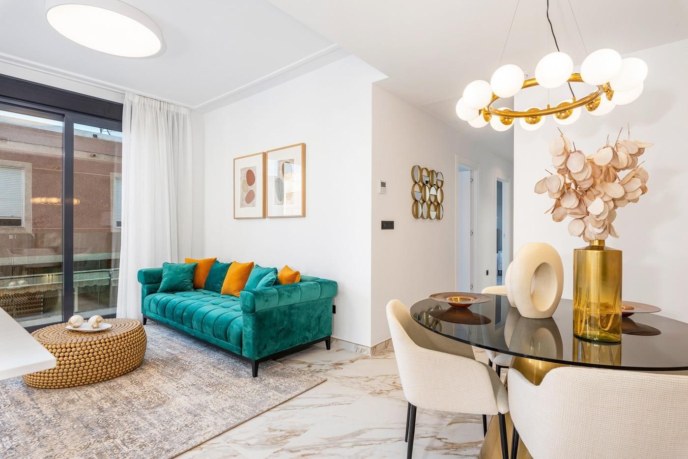 Sala d'estar de Apartament en venda en Guardamar del Segura amb Calefacció, Jardí privat i Terrassa