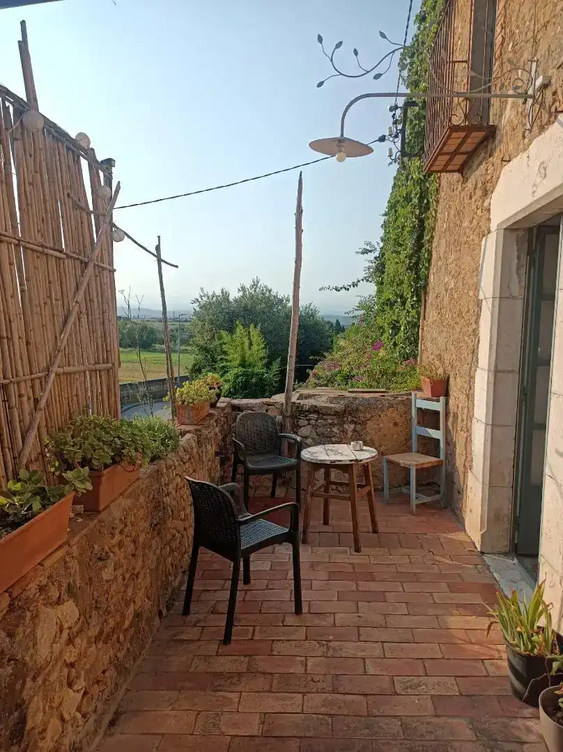 Terrace of Country homes for rent in Borrassà  with Furnished, Oven and Washing machine