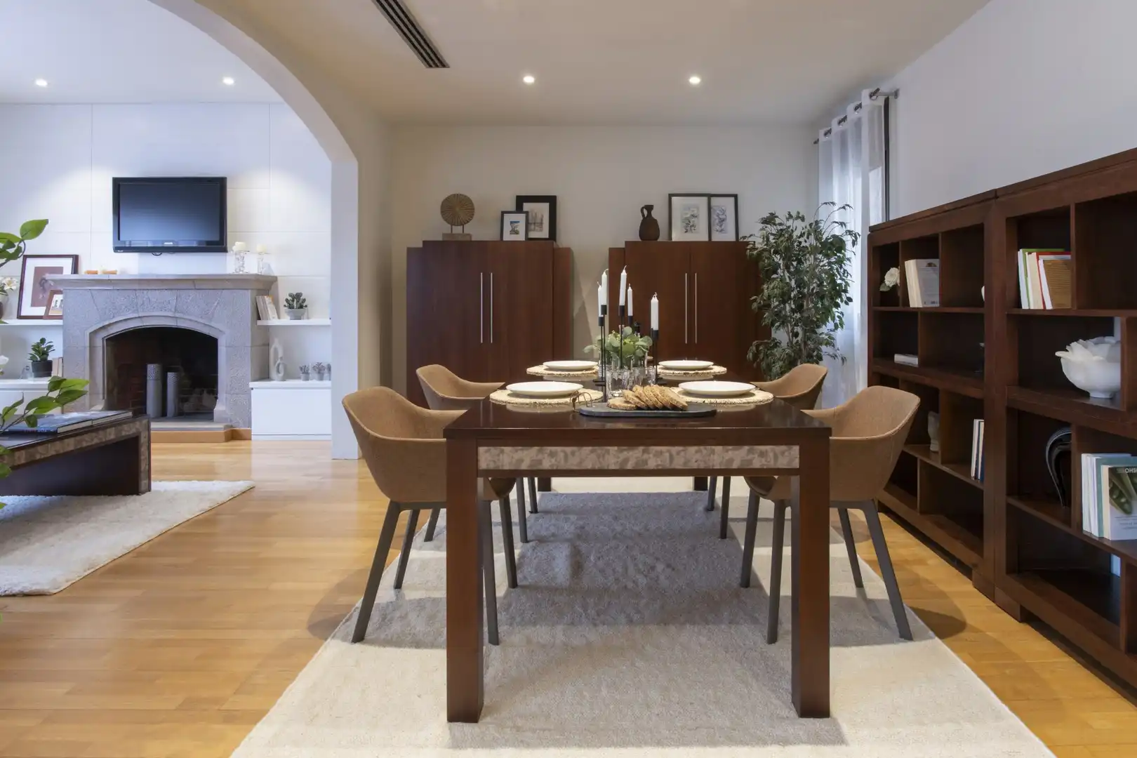 Dining room of Attic for sale in Figueres  with Heating, Terrace and Furnished