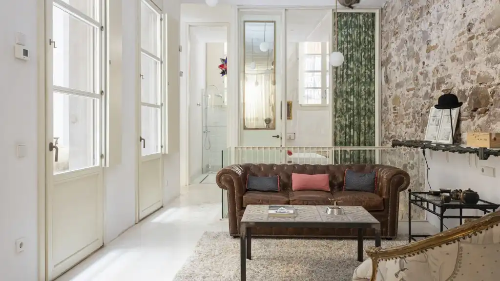 Sala de estar de Apartamento en venta en Barcelona con Aire acondicionado y Calefacción