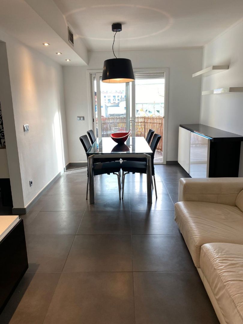 Dining room of Flat for sale in Girona Capital  with Air Conditioner, Heating and Furnished
