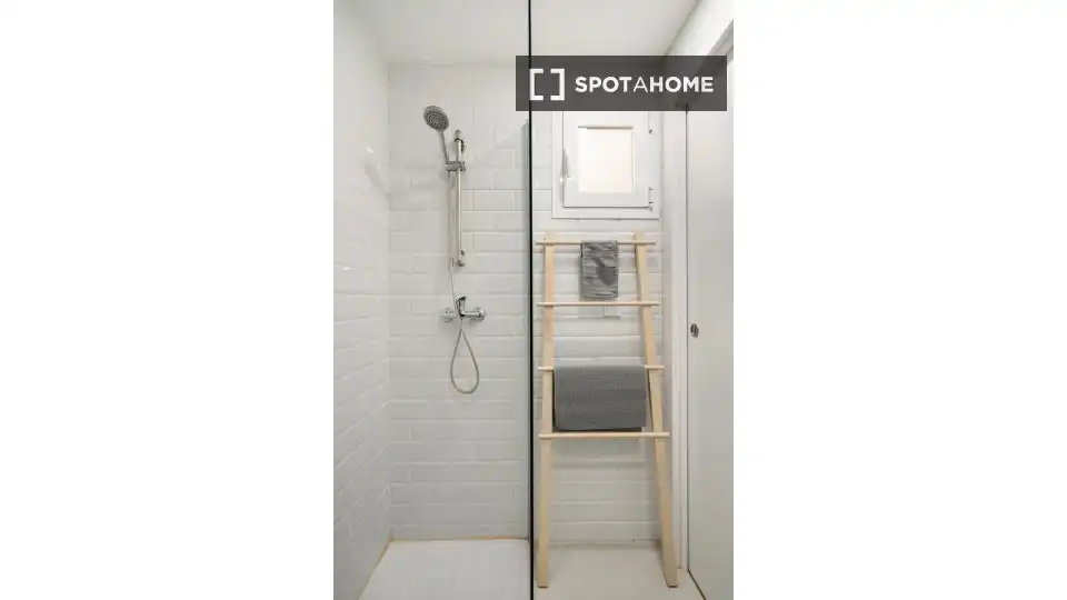 Bathroom of Apartments for share in Madrid  with Air Conditioner, Heating and Terrace