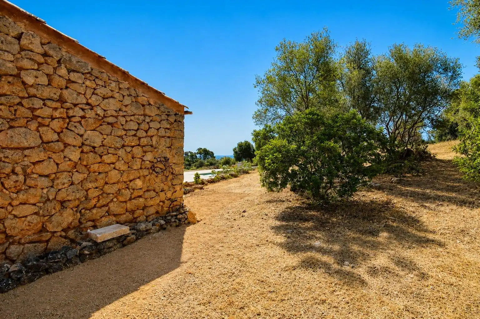 Außenansicht von Country house zur Miete in Búger mit Klimaanlage, Heizung und Privatgarten