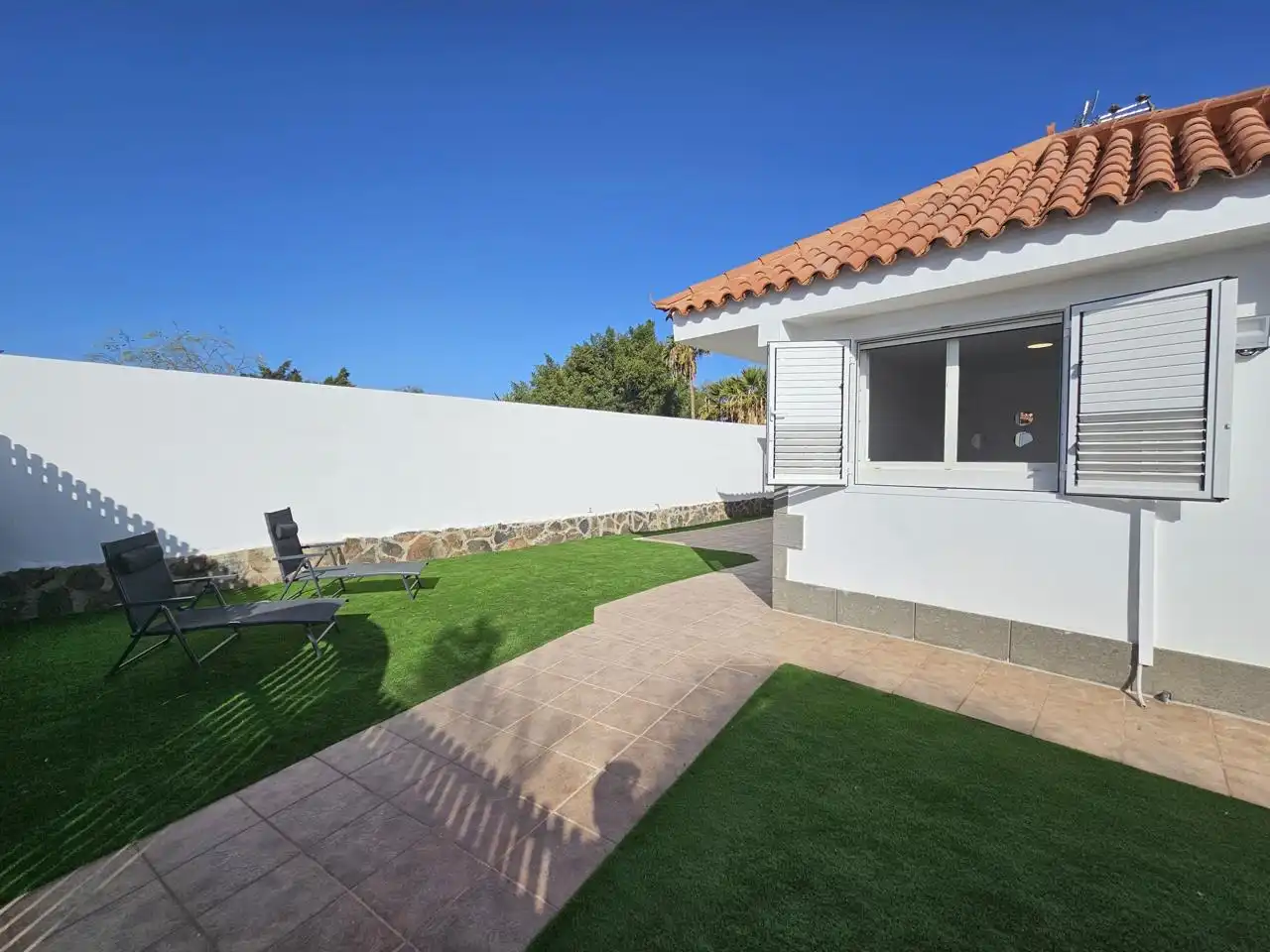 Terraza de Casa o chalet de alquiler en San Bartolomé de Tirajana con Aire acondicionado, Jardín privado y Terraza