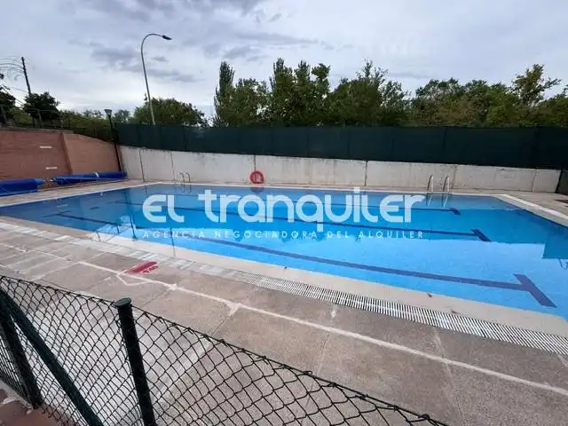 Swimming pool of Flat for rent in Madrid  with Air Conditioner, Parquet flooring and Swimming Pool