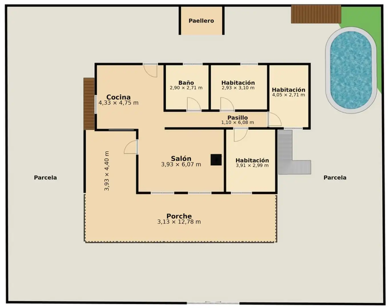 Villa mit Pool zum Verkauf in Urbanización el Paraíso, imagen 29