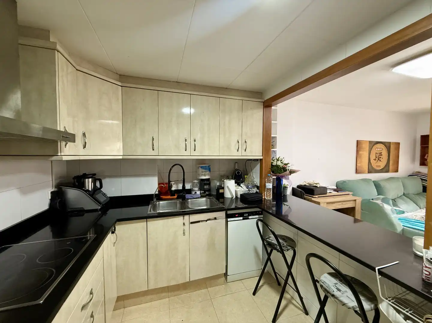 Küche von Wohnung zum Verkauf in Malgrat de Mar mit Heizung und Terrasse