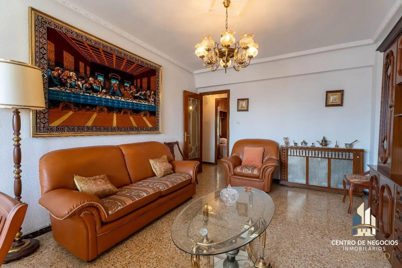 Wohnzimmer von Wohnung zum Verkauf in Calatayud mit Heizung, Terrasse und Möbliert