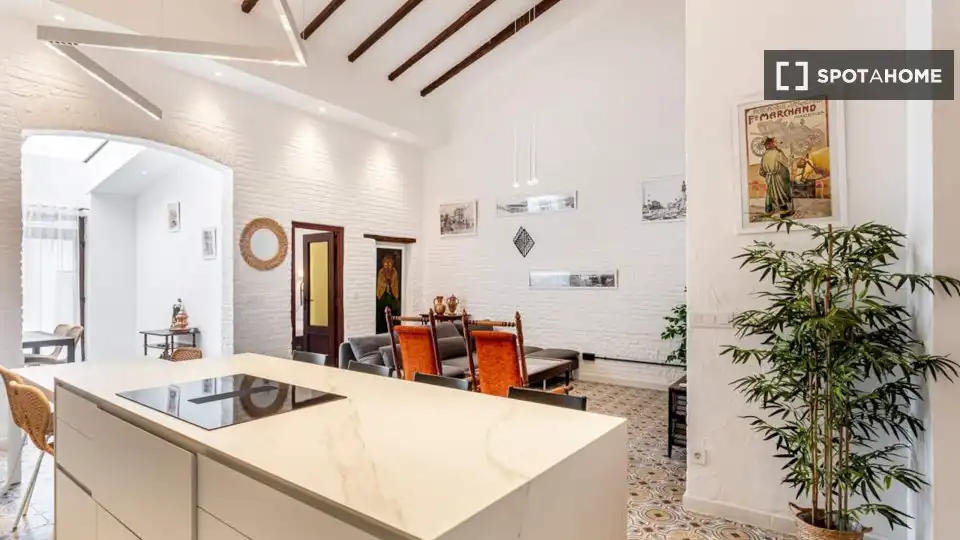 Cocina de Piso de alquiler en Valencia con Aire acondicionado, Calefacción y Amueblado