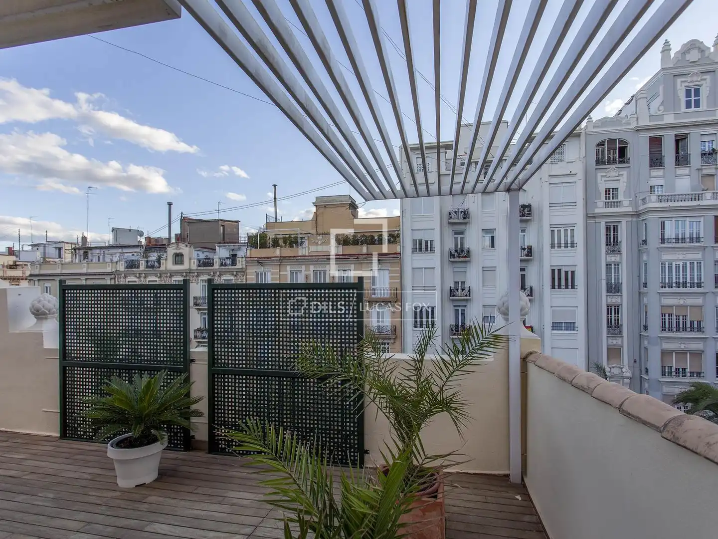 Terrasse von Dachboden zur Miete in Valencia mit Klimaanlage, Heizung und Parkett