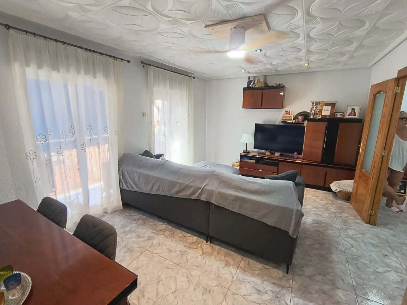 Sala d'estar de Pis en venda en Elche / Elx amb Aire condicionat, Terrassa i Balcó
