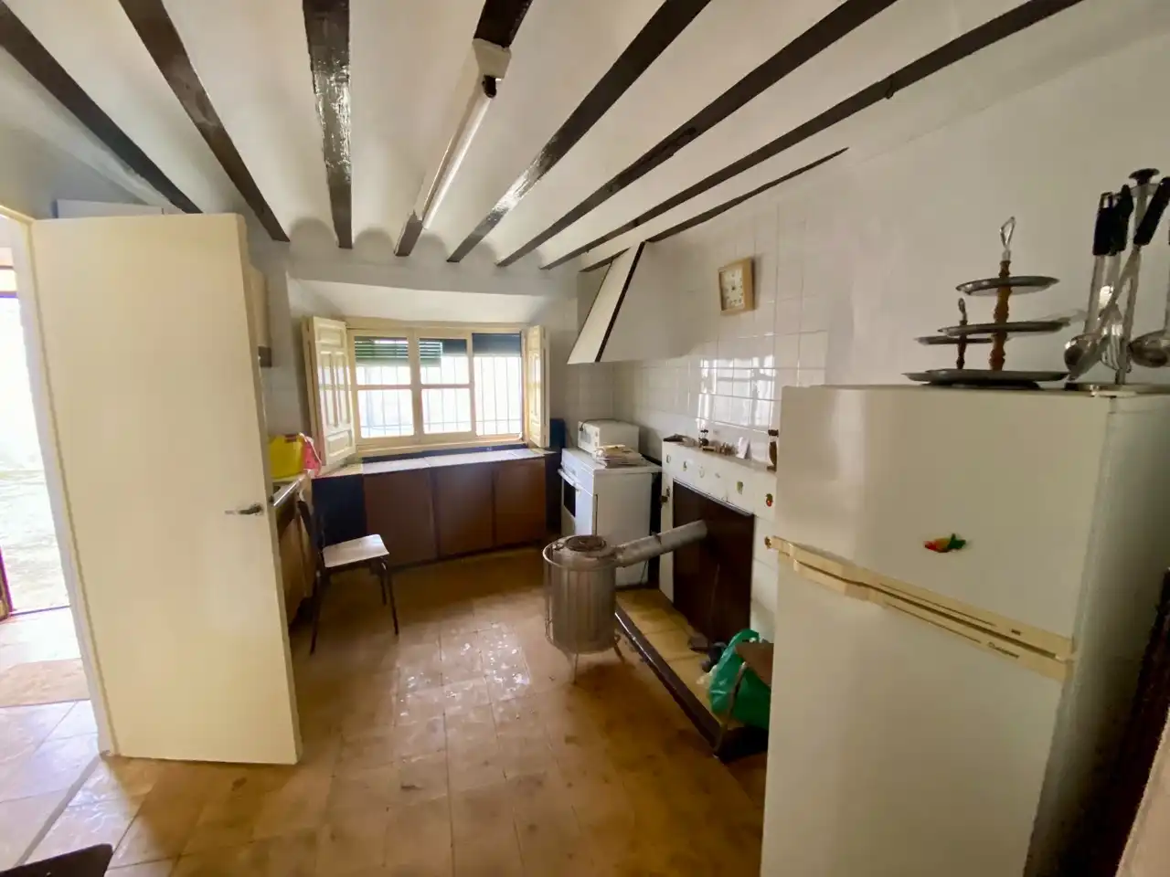 Cocina de Casa o chalet en venta en Ballesteros de Calatrava con Jardín privado, Terraza y Amueblado
