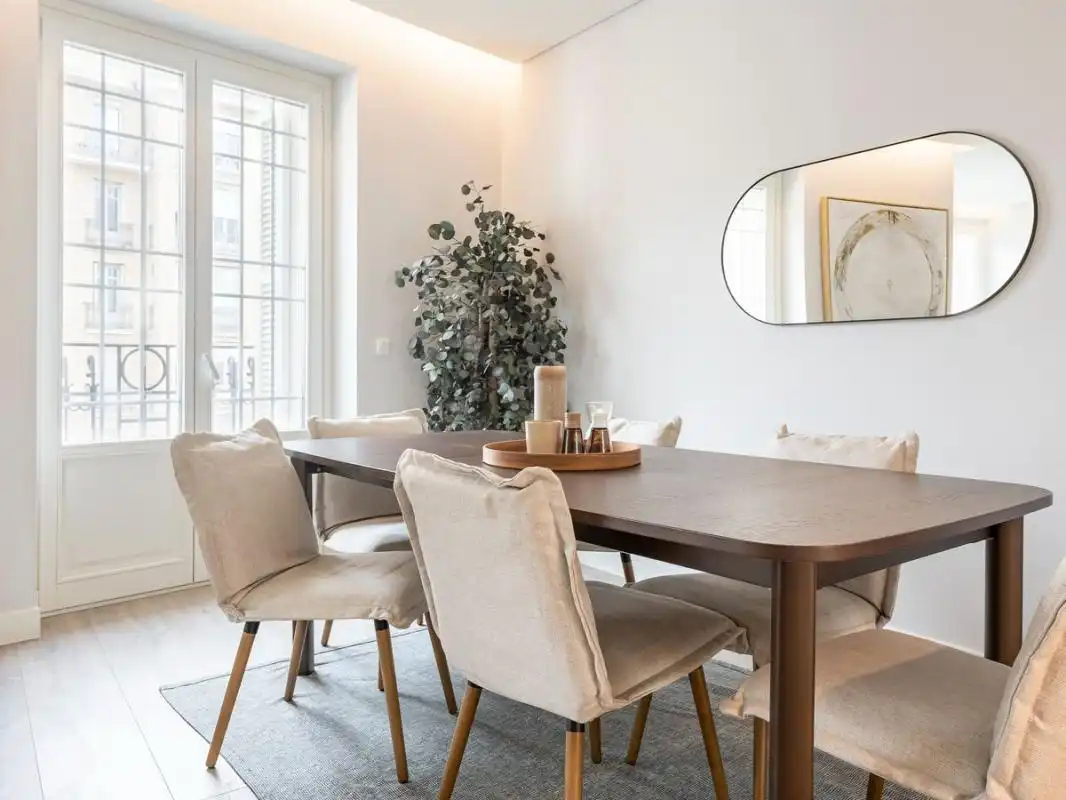 Dining room of Flat for rent in Madrid  with Air Conditioner, Heating and Swimming Pool