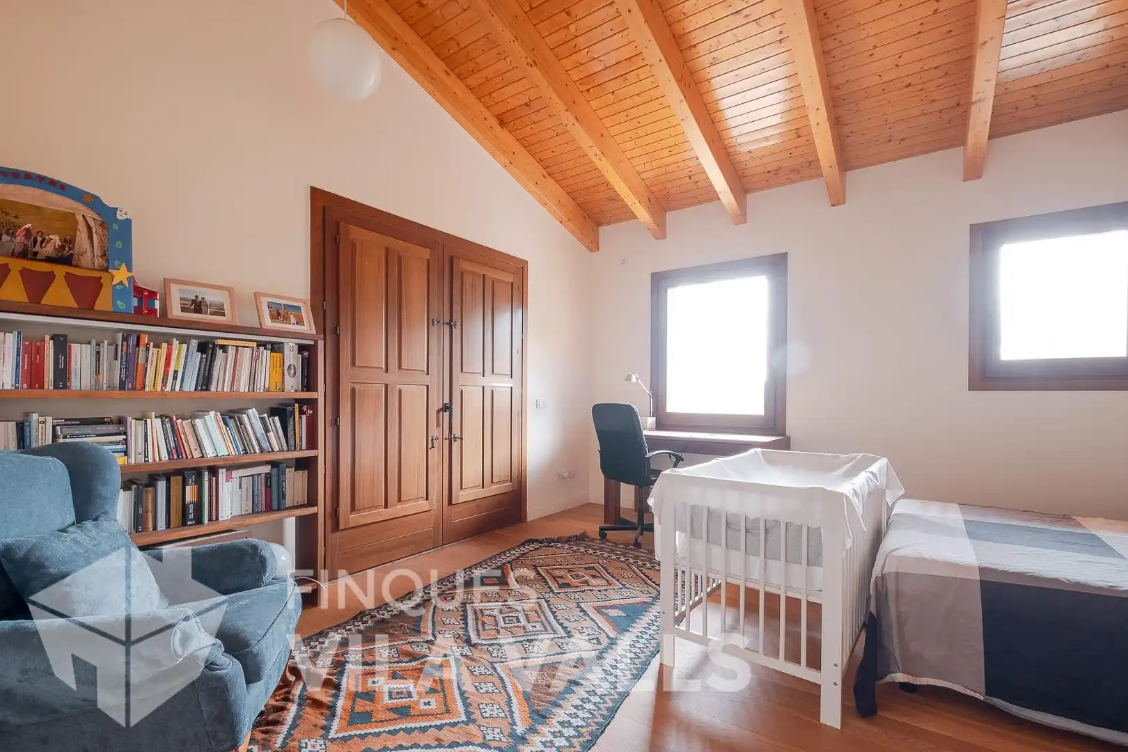 Sala de estar de Casa o chalet en venta en Gallifa con Aire acondicionado, Calefacción y Jardín privado