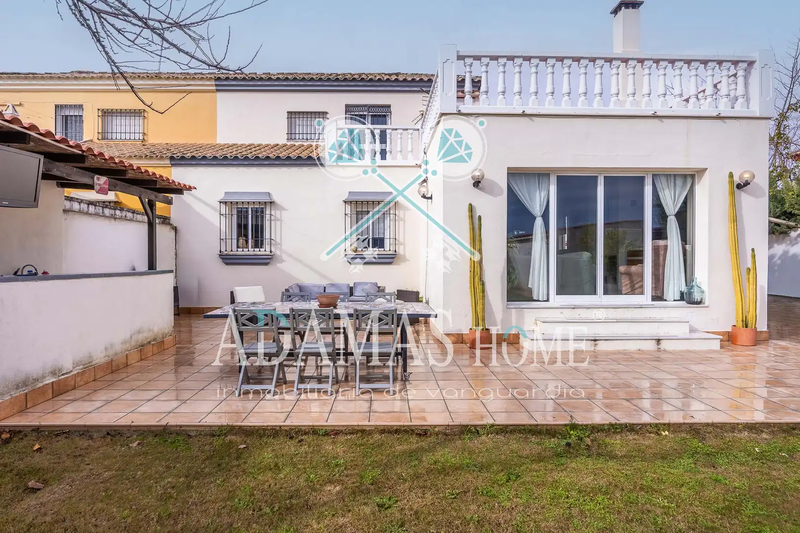 Terraza de Casa o chalet en venta en Valencina de la Concepción con Aire acondicionado, Calefacción y Jardín privado