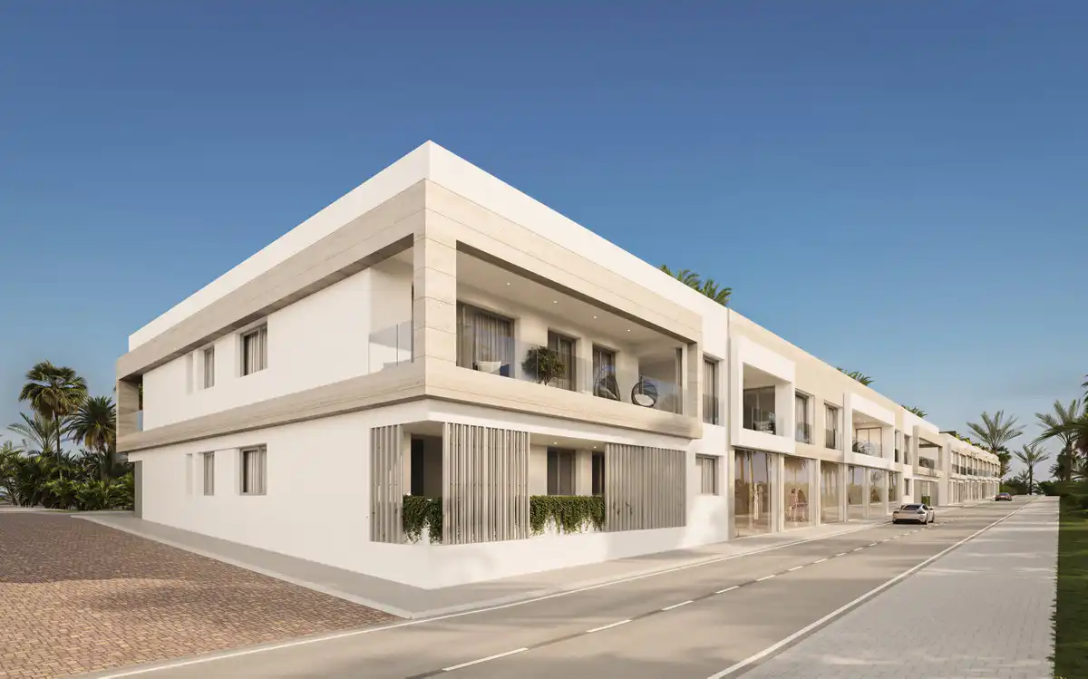 Außenansicht von Erdgeschoss zum Verkauf in Marbella mit Klimaanlage, Terrasse und Abstellraum