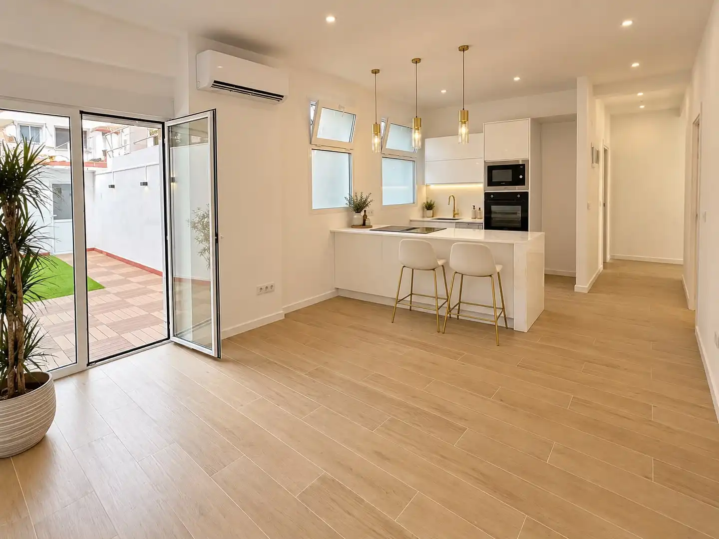 Wohnzimmer von Wohnung zum Verkauf in Alboraya mit Klimaanlage, Heizung und Terrasse