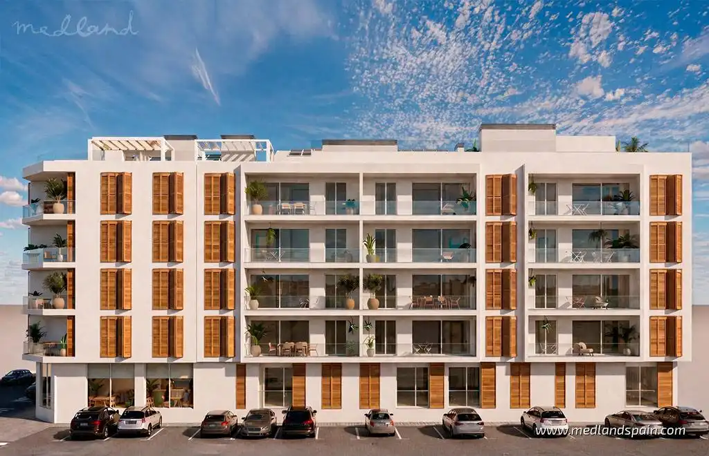 Vista exterior de Apartament en venda en San Pedro del Pinatar amb Aire condicionat, Calefacció i Terrassa