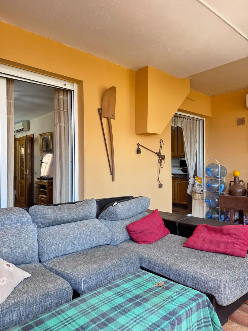 Living room of Detached homes for sale in Roquetas de Mar  with Air Conditioner, Terrace and Storage room