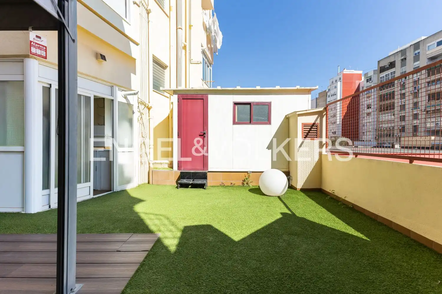 Terraza de Piso de alquiler en Valencia con Aire acondicionado, Calefacción y Parquet