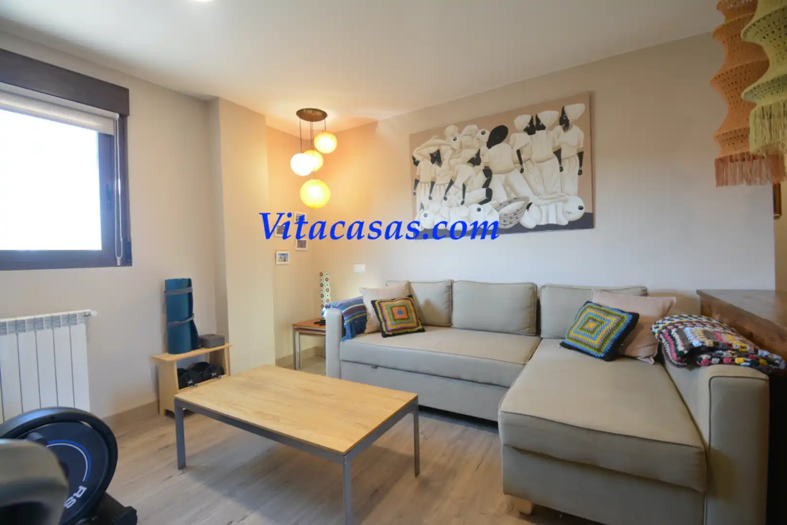 Sala d'estar de Casa o xalet en venda en Robledillo de Mohernando amb Aire condicionat, Calefacció i Jardí privat