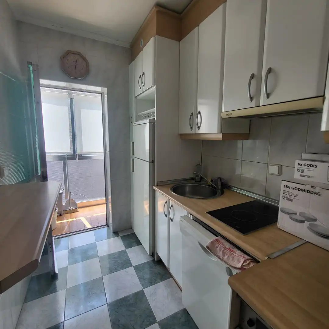 Kitchen of Flat for rent in Ávila  with Heating, Terrace and Furnished