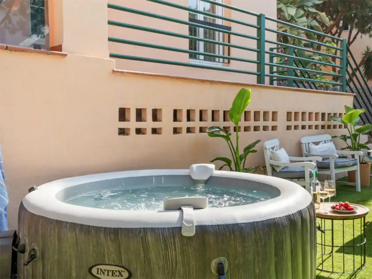 Terrassa de Pis de lloguer en Marbella amb Aire condicionat i Piscina
