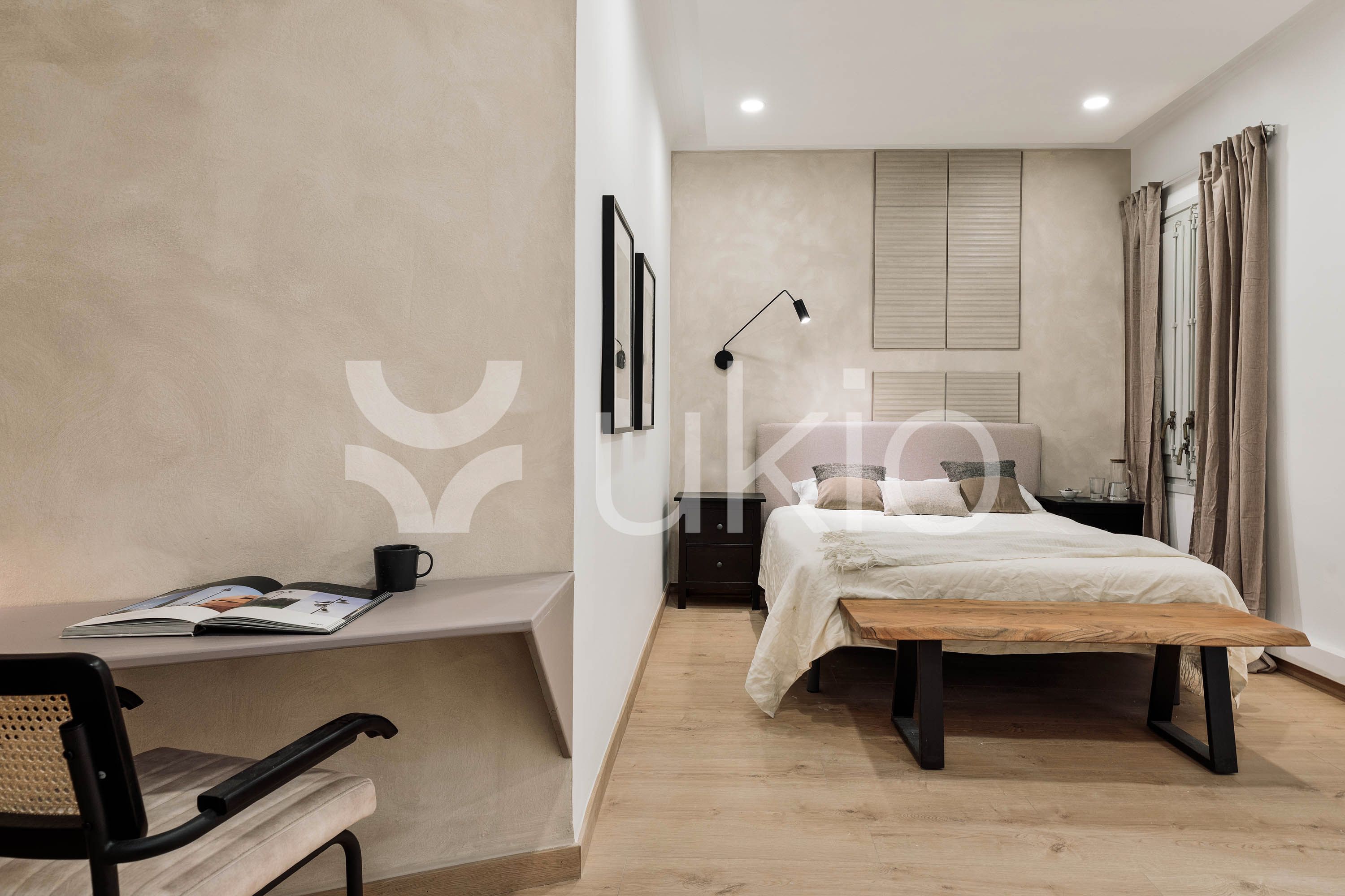 Bedroom of Apartment to rent in  Barcelona Capital  with Air Conditioner, Heating and Furnished