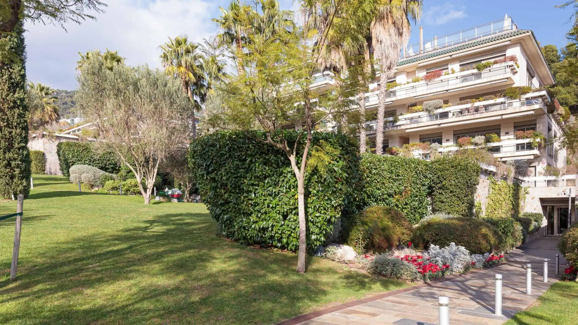 Garden of Flat for rent in Barcelona  with Private garden, Parquet flooring and Terrace