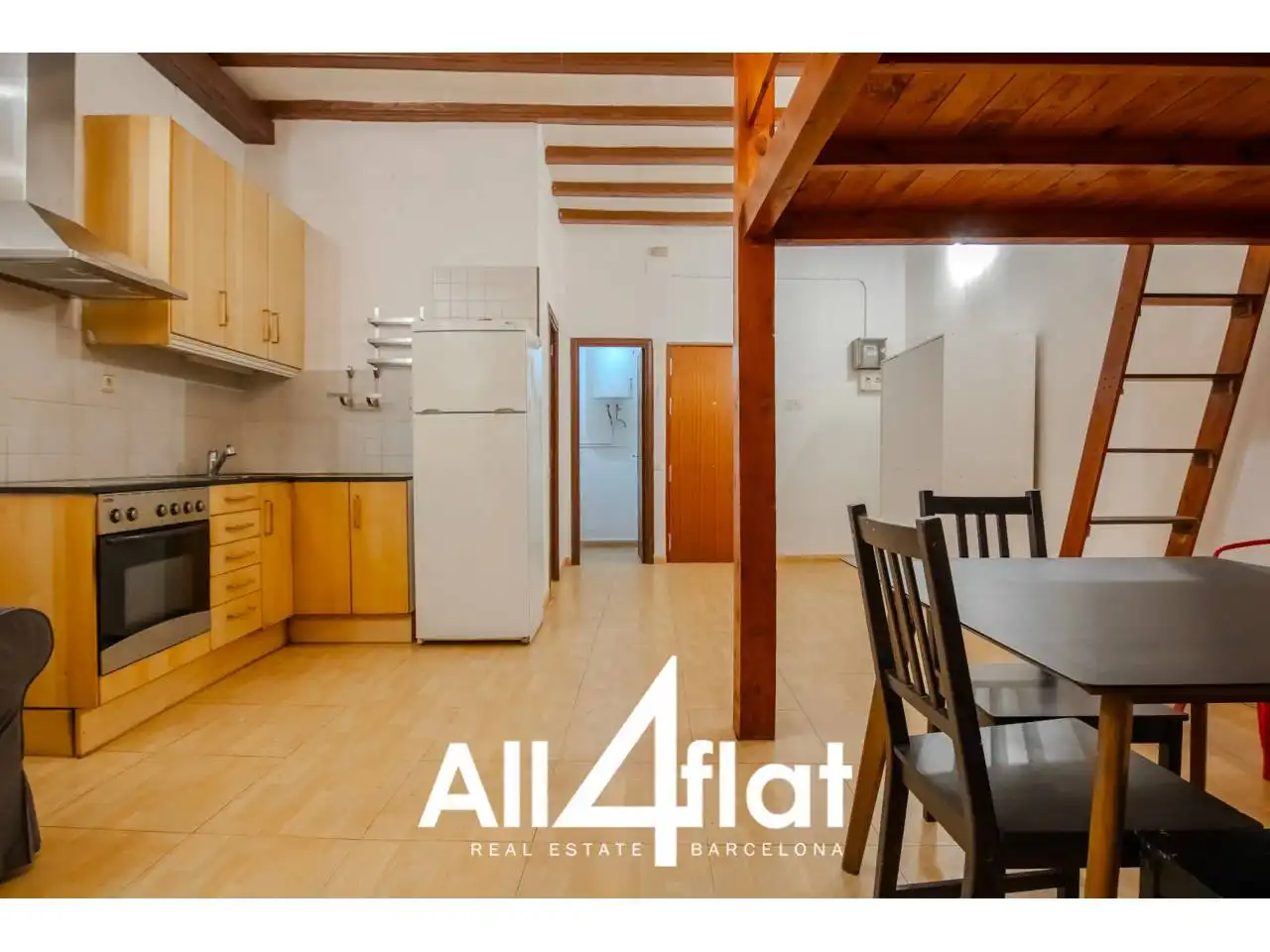 Cuina de Pis en venda en  Barcelona Capital amb Aire condicionat, Parquet i Moblat