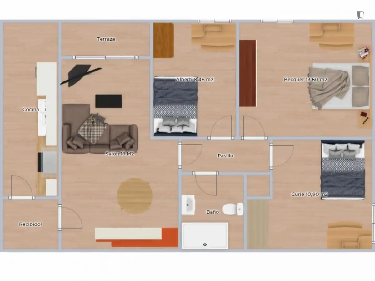 Habitación en Parque Nueva Granada