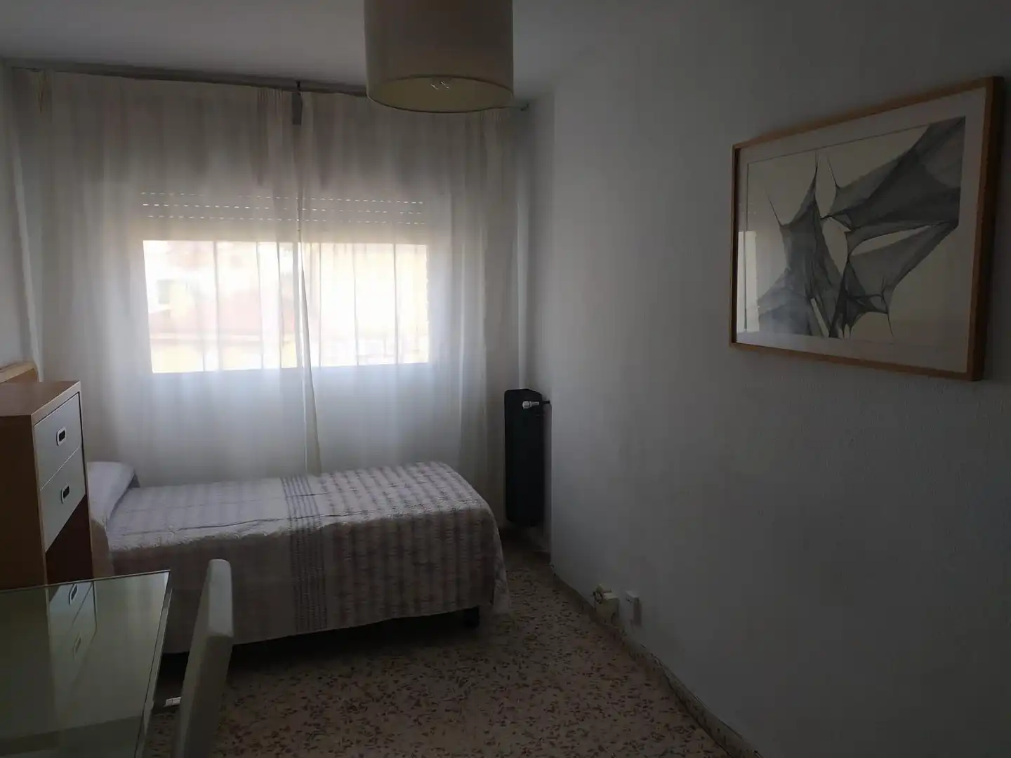 Bedroom of Flat for rent in Granada  with Heating, Furnished and Balcony