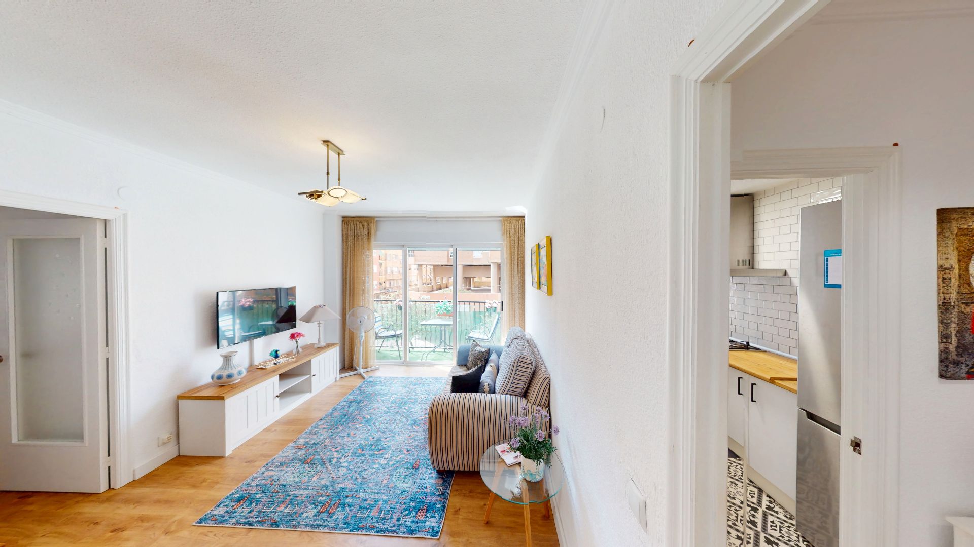 Living room of Flat for sale in Alicante / Alacant  with Air Conditioner, Furnished and Oven