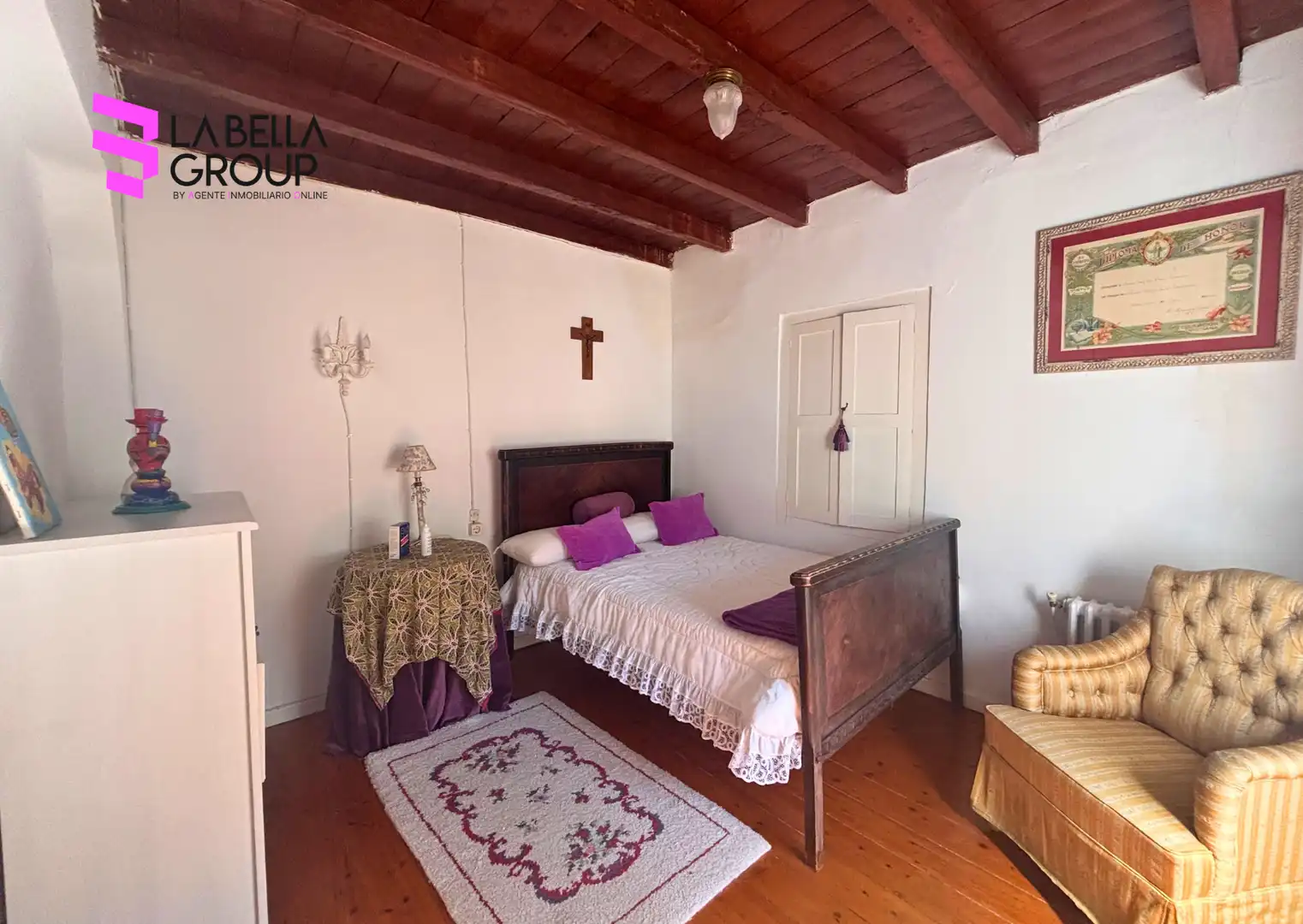 Dormitori de Finca rústica en venda en Pesaguero amb Calefacció, Jardí privat i Parquet