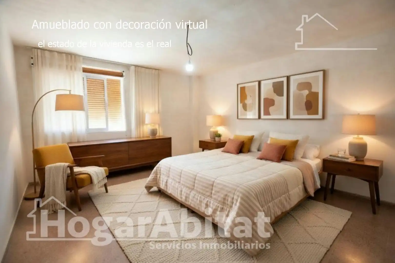 Schlafzimmer von Haus oder Chalet zum Verkauf in Mutxamel mit Heizung, Privatgarten und Terrasse