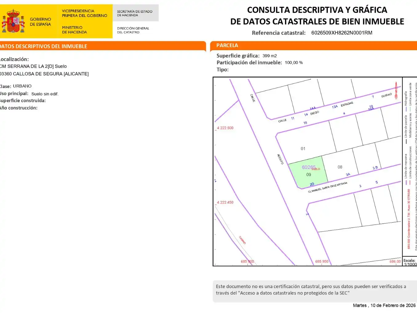 Residencial en venta en Callosa de Segura