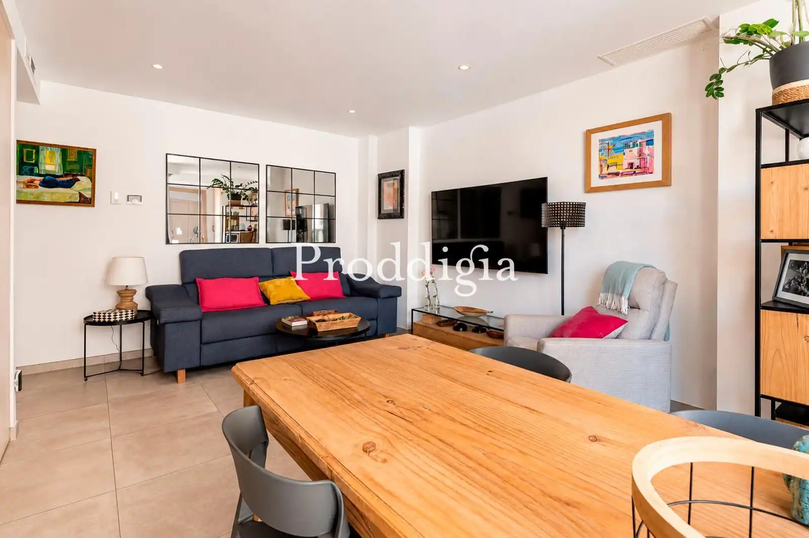 Sala de estar de Piso en venta en Sant Cugat del Vallès con Aire acondicionado, Calefacción y Terraza