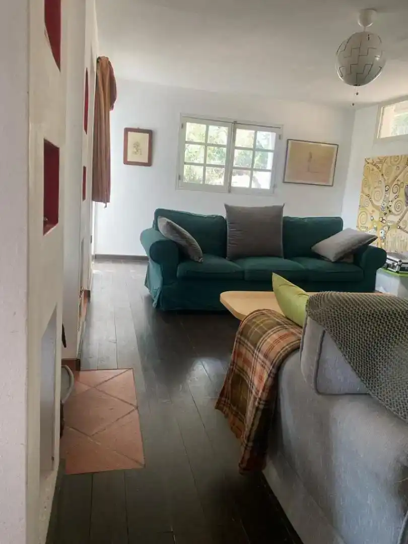 Sala d'estar de Finca rústica en venda en Cortes de la Frontera amb Jardí privat, Forn i Rentadora