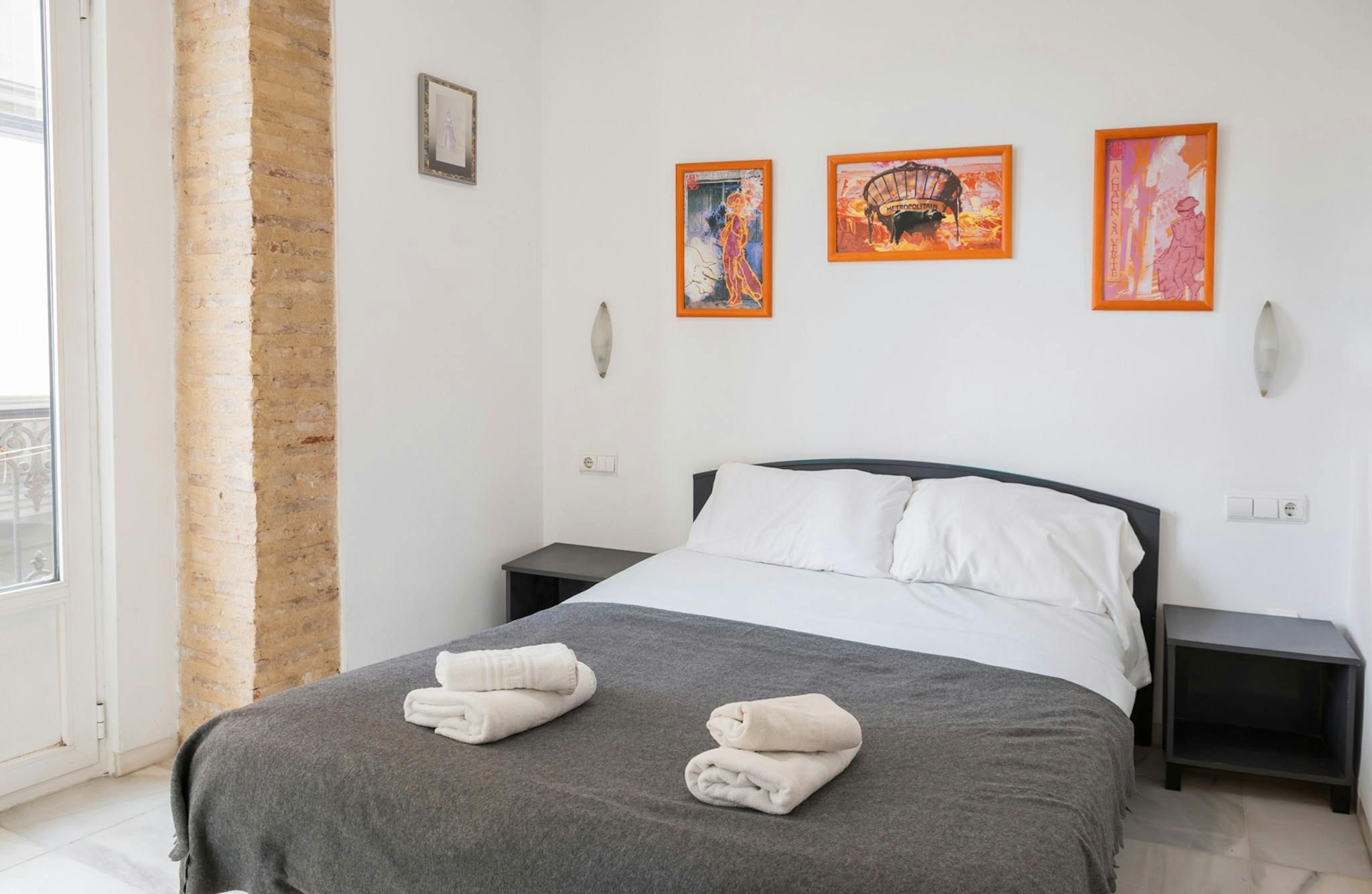 Bedroom of Flat for rent in  Valencia Capital  with Air Conditioner, Heating and Furnished