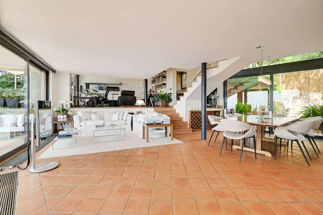 Sala de estar de Casa o chalet en venta en Palafrugell con Aire acondicionado, Calefacción y Jardín privado