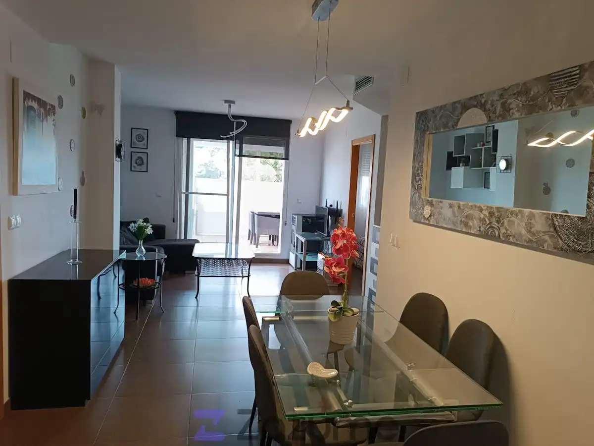 Comedor de Piso de alquiler en Moncofa con Aire acondicionado, Calefacción y Jardín privado